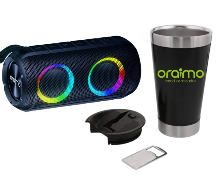 Parlante Oraimo Rover Bluetooth RGB 12W + Vaso térmico de regalo ...
