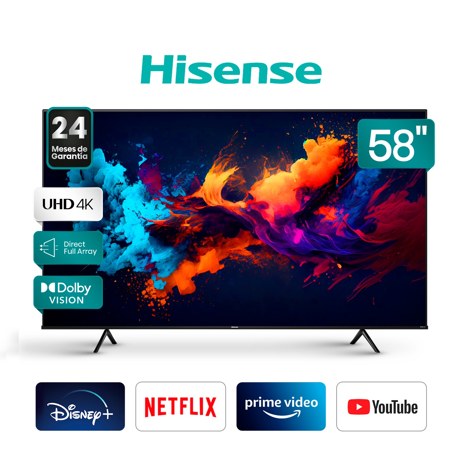 Televisor Hisense 43 FHD A4H - TIENDA365